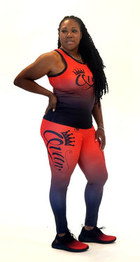 Load image into Gallery viewer, Queen Leggings Sets - Red

