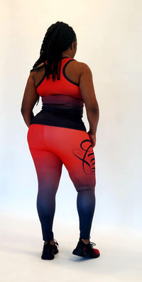 Load image into Gallery viewer, Queen Leggings Sets - Red
